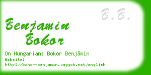 benjamin bokor business card